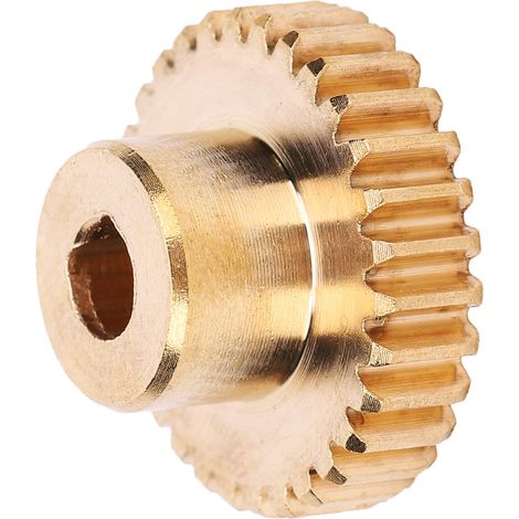 Engrenage en laiton, 30 dents, alésage type D 0,8 Mod 6 mm, quincaillerie, pièces pour robots industriels, 430100060030 (1/5)