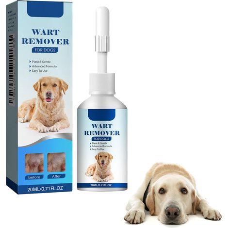 Dissolvant Naturel pour Chien, Éliminateur de Verrues pour Chiens, Traitement Efficace des Verrues pour Chiens, Naturel et Doux, 20 ml (1/5)