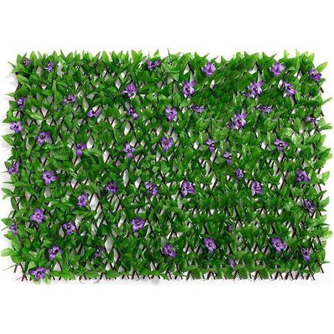 Clôture Végétale Imitation Extensible pour Décoration Murale Balcon Extérieur (1/5)