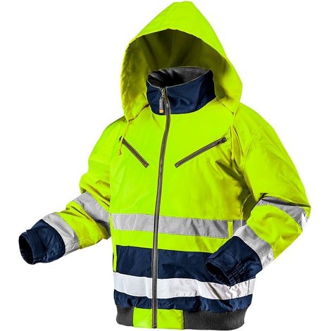 Veste de travail isolante jaune à signalisation, taille L - T N81-710L (1/5)