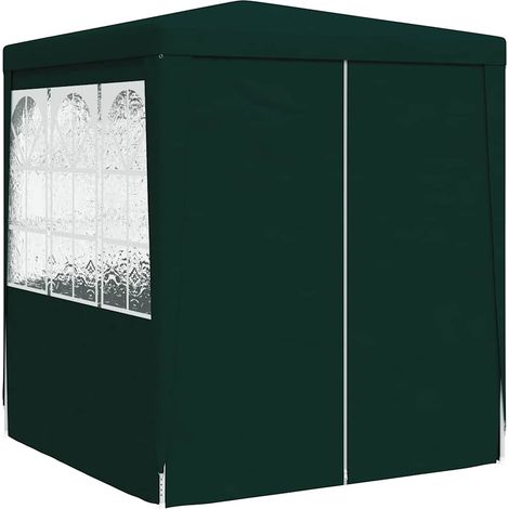 Tente de réception - Tonnelle de jardin - Barnum avec parois latérales 2x2 m Vert 90 g/m² fr11118 - Maison La Vie (1/5)