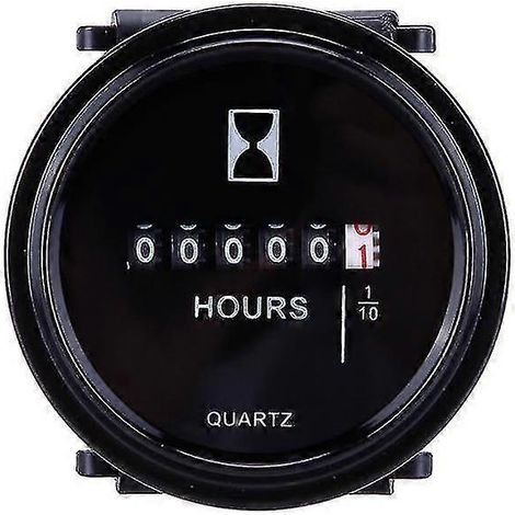 Minuteur pour moteur marin, compteur de compteurs étanche rond (1/5)