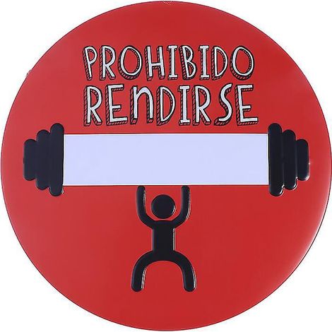 1 panneau rond en métal (1/3)