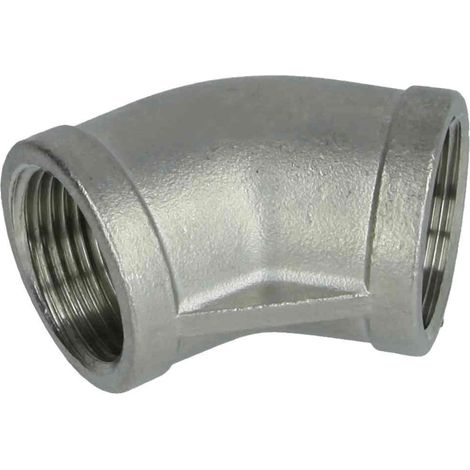 Coude inox 45°à visser FF1