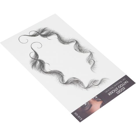 Wasserfester Haar-Frontaufkleber, natürliches Haar-Tattoo ED-13 für Frauen (1/5)