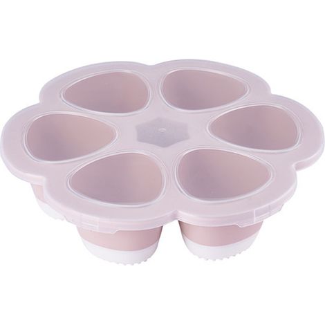 Moule à glace en PP, récipient avec couvercle – 6 portions faciles à démouler – Peut également servir de bac à glaçons ou de cuiseur à œufs pochés. (1/5)