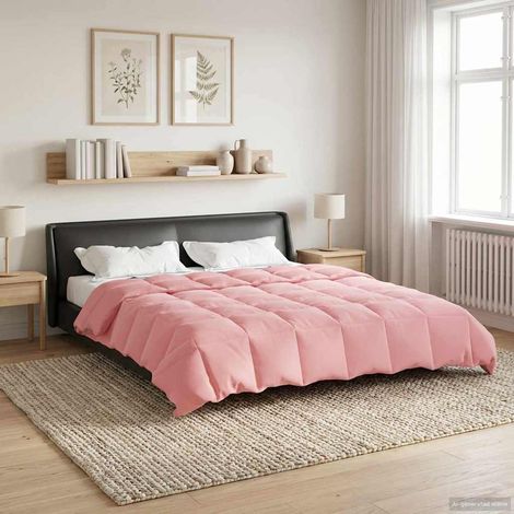 Sommerdecke Gepolstert Rosa 200 x 220 cm Mikrofaser