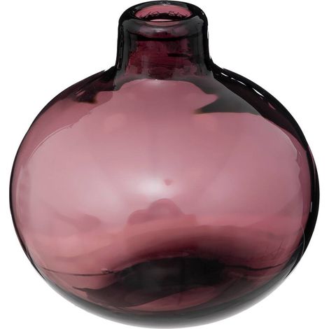 Vase Soliflore en Verre Prune D 12 cm - Atmosphera