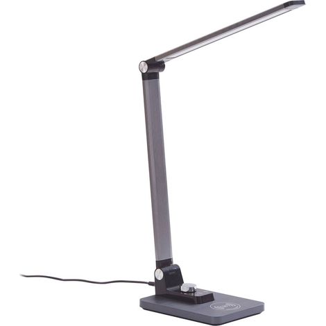 Lindby Lámpara de mesa LED 'Valtaris' en Gris Plástico (1/5)
