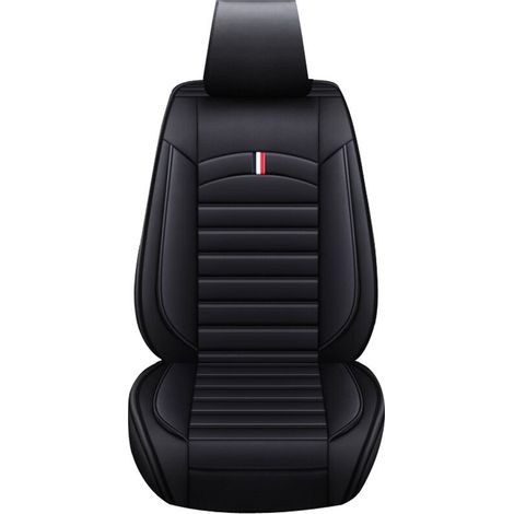 Universal Car Seat Mat Cover PU Leather Breathable Cushion Cover 4 Colors (Black) (1/5)