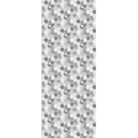 Panneau mural douche en alu-composite VIPANEL - Motif Décor Cubes Monochromes - Finition Velvet - 100x255cm (1/5)