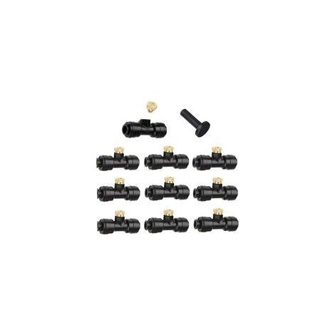 10 Pièces Buses Brumisation Laiton Système Refroidissement Extérieur Irrigation Arrosage Jardin 6mm (1/4)