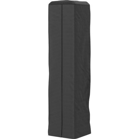Heavy Duty Gas Pyramid Patio Heater Cover, Full Length Outdoor Heater Cover Protector, UPF 30+ Oxford Fabric  Zipper, Black (1/5)
