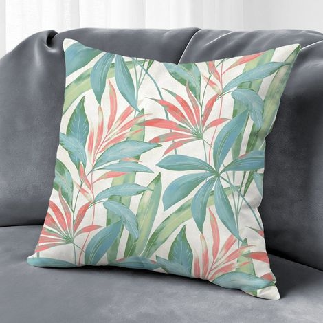 Housse de coussin floral printemps été, décoration canapé intérieur,45×45cm (1/5)