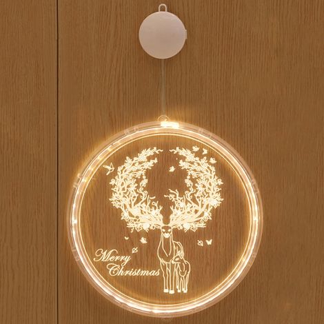 Luminaire À Ventouse - Guirlande Lumineuse À Led - Décoration Ambiante Intérieure - Pour Fenêtres Portes Armoires - 1 Pièce (1/2)