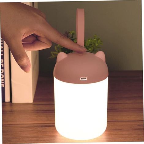 Lampe de Nuit Portable Rechargeable pour Enfants - Lanterne de Tente avec Oreille Mignonne (1/5)