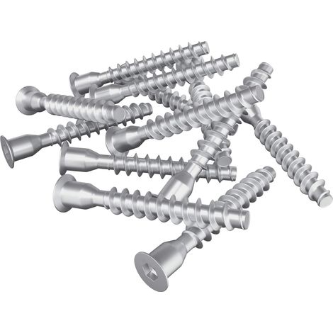 Confirmat Screws 2500 pcs Silver Metal vidaXL