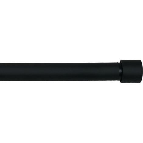 Secodir – Kit tringle à rideau extensible aluminium Ø19mm – Longueur ajustable 110 à 210 cm – Supports réglables 9 à 14 cm – Embouts bouchon