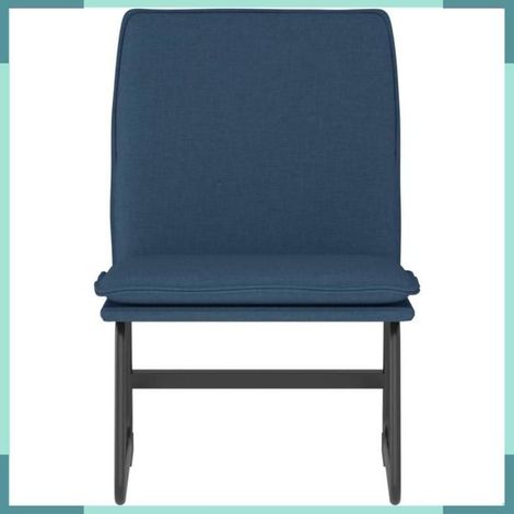 351319 Chaise longue Bleu 52x75x76 cm Tissu (1/5)