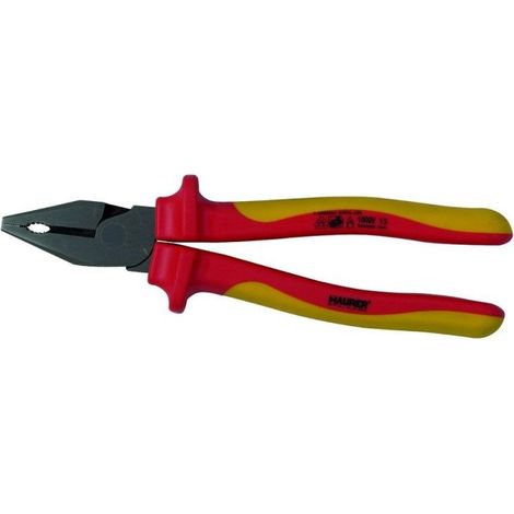 PINZA UNIVERSALE ISOLANTE VDE MAURER PLUS 225MM - CF. SU PLACCHETTA (1/3)