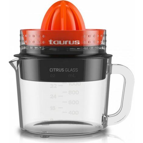 Taurus Zitruspresse aus Glas, Zwei-Wege-Rotation, 30 W, 1 Liter, 0 Dezibel, Kunststoff, mehrfarbig (1/5)