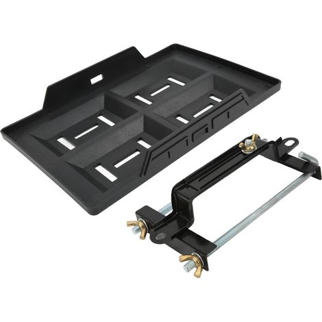 Lot de Fixation pour Bac de Batterie en Acier Robust avec Emplacements Encastrés Universel pour Batteries Séries 27 30 31 (1/5)