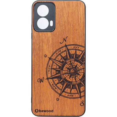 Bewood Holzkoffer für Motorola G34 5G Traveler Merbau (1/2)