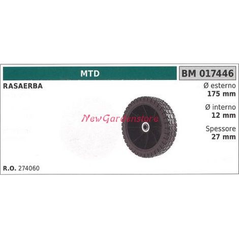 MTD Rasenmäher Mähwerk Mähwerkrad 017446