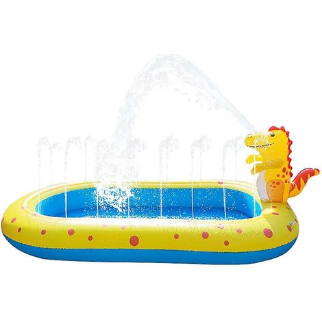 Kids Inflatable Sprinkler Cute Swimming DinosKids Inflatable Sprinkler Cute Swimming Dinosaur Pool 3 In 1 Family Sized Outdoor Pool Inflatable Swimming Pools For Cottagesaur Pool 3 In 1 Family Sized O (1/5)