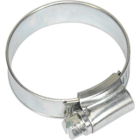 Sealey SHC1X Zinc Plated Hose Clip 25-38mm - Pack of 20