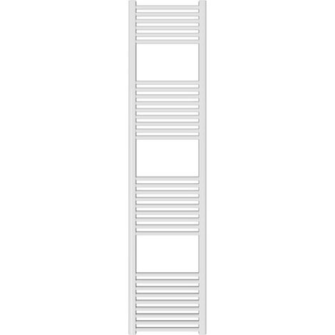 Scaldasalviette idraulico colore bianco RAL 9010 180 - 45 interasse 40 cm Ercos Opera ASOPEF901004501800 H1800 L450 Z400