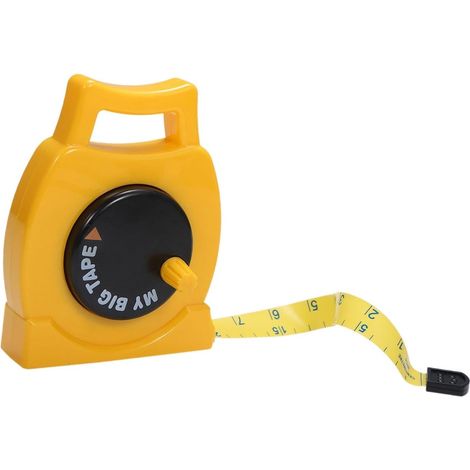 Mètre ruban pour enfants, ruban métrique, jouet compact et rétractable pour la construction, idéal pour les jeux d'imitation à partir de 3 ans.