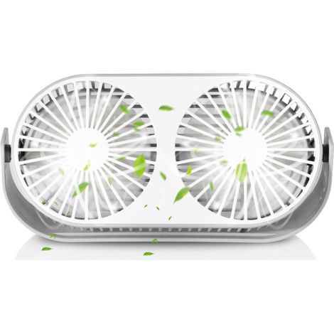 Ventilateur de bureau USB 2019 : trois vitesses, ultra-silencieux, rotation à 360° (haut/bas), idéal pour la maison (1/5)