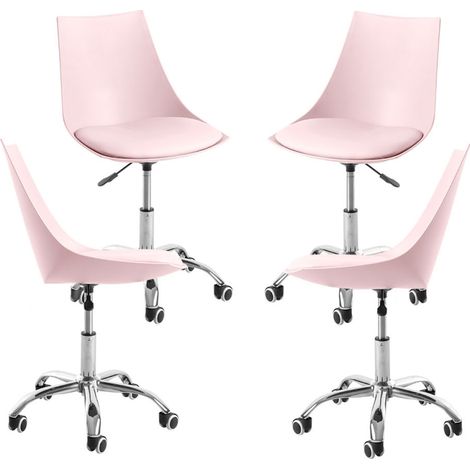Packs Sillas - Pack 4 Sillas Blok Office - Rosa (1/5)