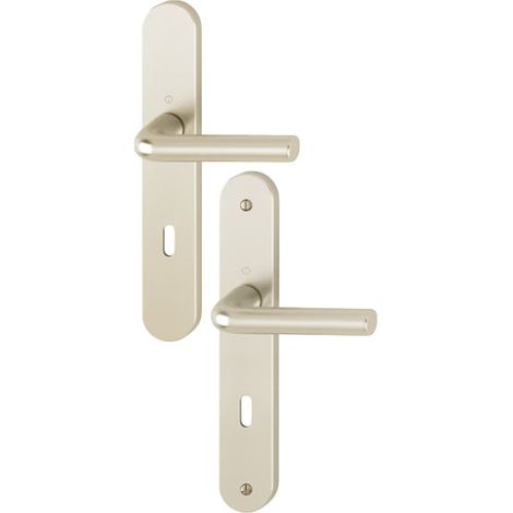 Ensemble sur plaques ARLES type clé L finition champagne HOPPE 634620