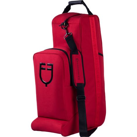 EQUESTRO Borsa portastivali e casco in cordura ROSSA CAVALLO (1/4)