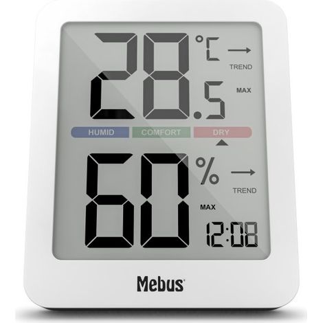 Mebus 40928 estaciÓn meteorolÓgica digital blanco baterÍa (1/5)