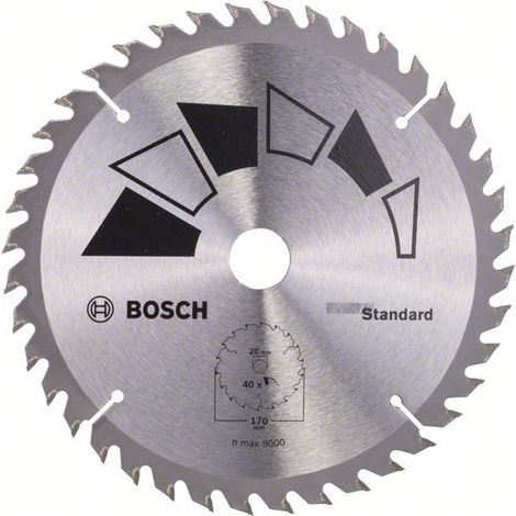 Bosch Kreissägeblatt STANDARD, DIY, 170 x 20 x 2,2 mm, 40