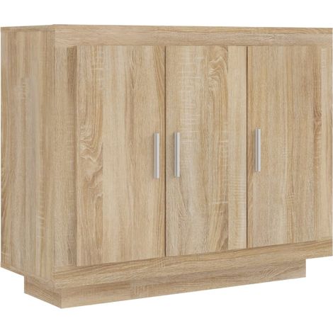 Credenza cassettiera cassettiera mobile contenitore organizer cucina soggiorno soggiorno Sonoma 92 x 35 x 75 cm derivati del legno marrone 020031740