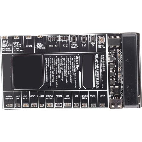 Carte d'activation de batterie avec protection contre les surcharges, affichage LED de la tension et du courant, compatible iOS et Android (1/5)