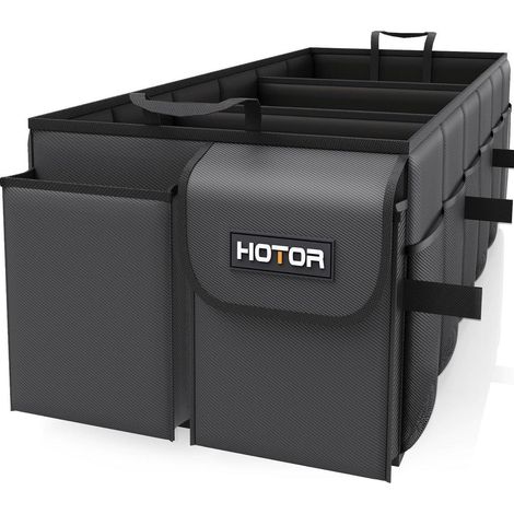Organisateur de coffre de voiture pliable 3 compartiments extra large noir (1/5)