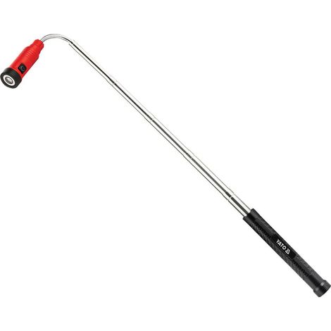 YATO Teleskop LED Inspektionslampe Taschenlampe mit Magnet & USB-C – Wiederaufladbare Arbeitsleuchte 100 Lm, ausziehbare Werkstattleuchte (1/5)