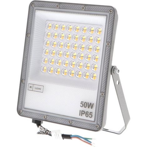 Faro proiettore Led Slim 50W Grigio da esterno IP65 CCT temperatura colore regolabile M LEDME (1/4)