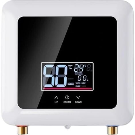 Durchlauferhitzer, elektrisches Modell mit konstanter Temperatur in Groot Scherm, Reservoir-Loos, Snelle Douche für Keuken in Badkamer (220 V, 7500 W, schwarz)