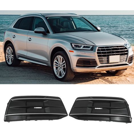 Frontnebelscheinwerfergitter (ein Paar, links und rechts) für Audi Q5 2018-2020 AU0807117 AU0807118 (mit Luftpolsterfolie innen verpackt) Chromleiste (übergroß) (1/5)