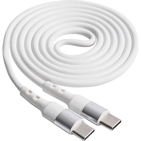 Akyga AK-USB-40 USB-C-Kabel 60W 3A PD QC Weiß 1m (1/2)