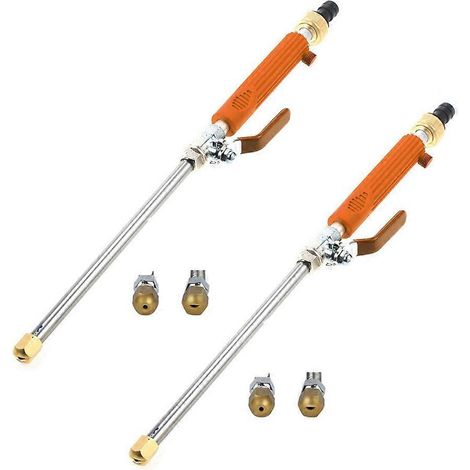 Orange couleur tuyau d arrosage Power rondelle Upgraded buse High Pressure eau outil Equipped avec 2 Different Nozzles (1/5)