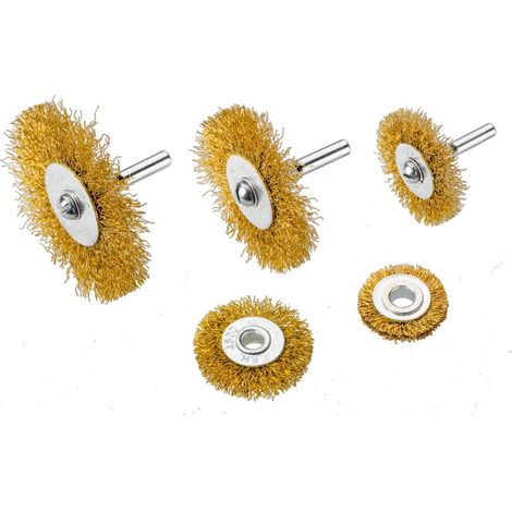 Cepillos de alambre para taladros, 5 unidades - T 62H614