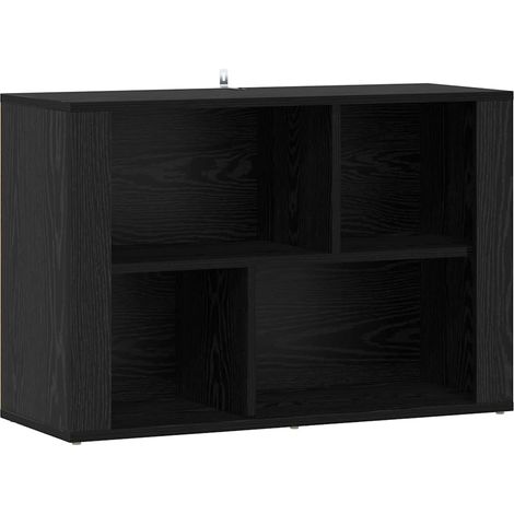 Maison Exclusive - Credenza Rovere Nero 80 x 30 x 53 cm Legno multistrato
