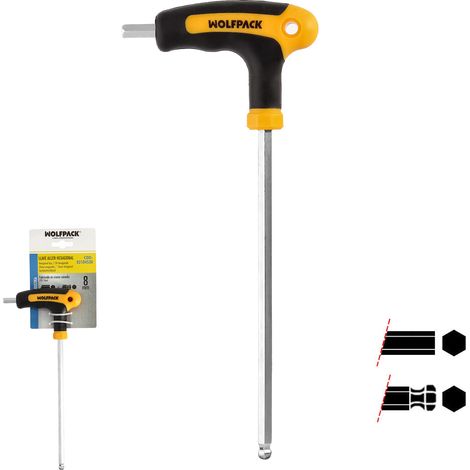Chiave A Brugola Con Impugnatura A Sfera Forma T 8.0 mm. con appendiabiti (1/4)